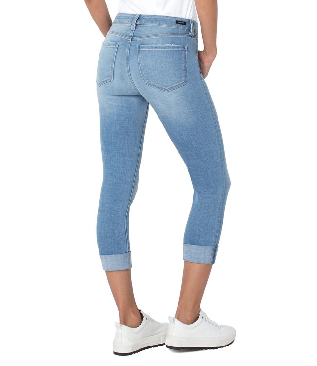 LIVERPOOL  Charlie Crop Skinny With Wide Rolled Cuff 24" Ins