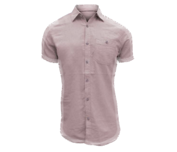 POINT ZERO Linen Cotton Slub Short Sleeve Button up  Shirt