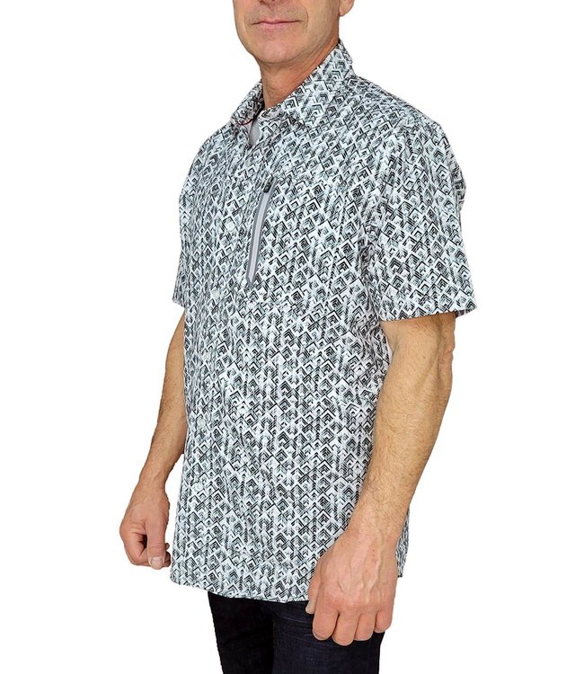 POINT ZERO 4 Way Stretch Dry Edition Printed Shirt