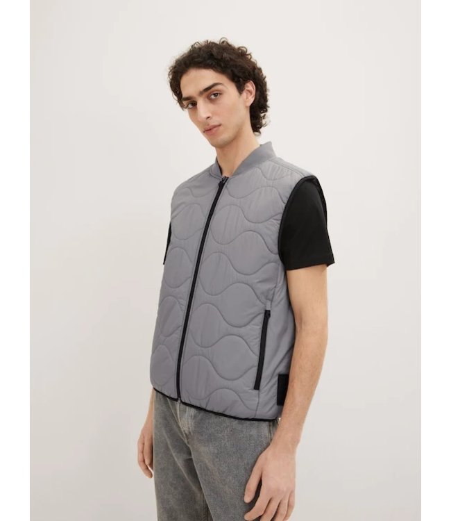 TOM TAILOR Light Weight Vest  platinum grey
