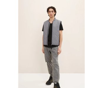 TOM TAILOR Light Weight Vest  platinum grey