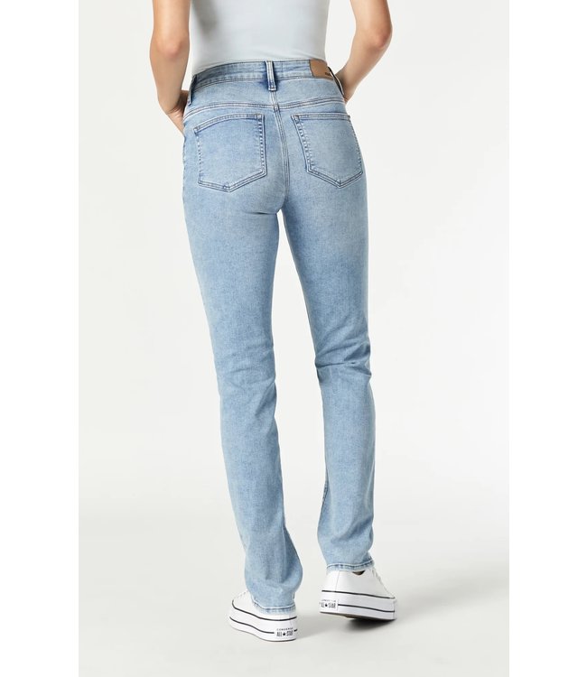 MAVI Kendra Straight Leg Jeans High Rise | Light Used Feather Blue