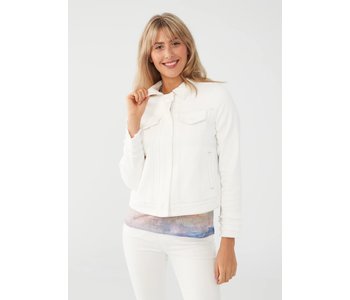 FDJ Zip Front Jean Style Jacket in Ivory