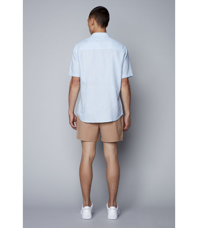 HEDGE MENS SHORT SLEEVES BUTTON UP SHIRT