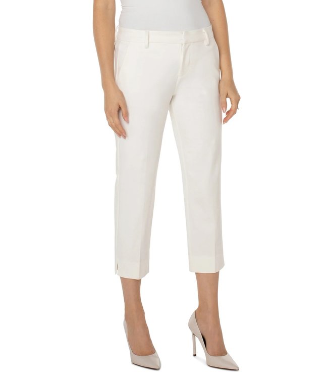 LIVERPOOL KELSEY CROP TROUSER WITH SIDE SLIT 26