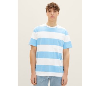 TOM TAILOR Blue Large striped T-Shirt