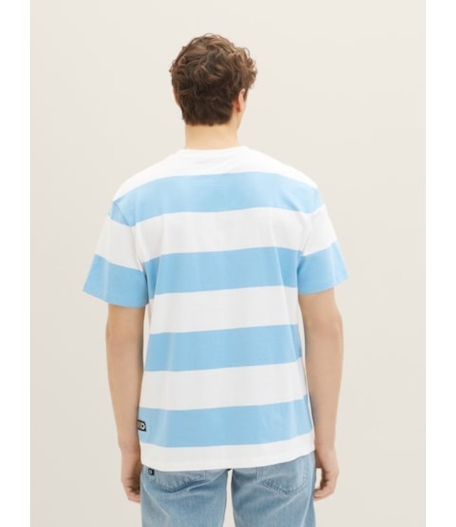 TOM TAILOR Blue Large striped T-Shirt