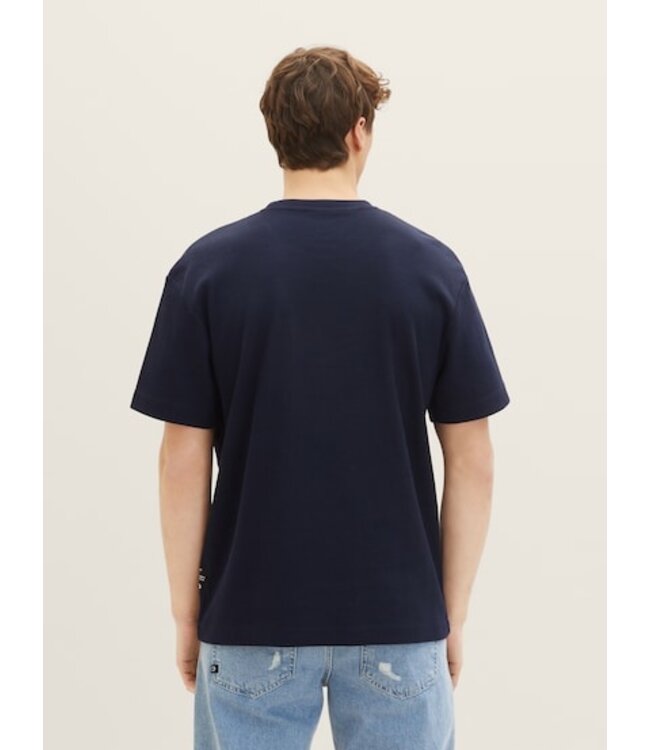 TOM TAILOR  T-shirt with texture details