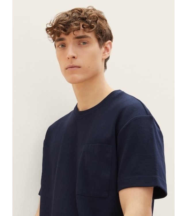 TOM TAILOR  T-shirt with texture details