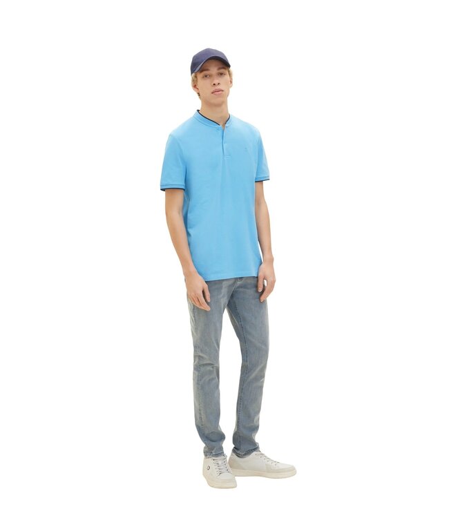 TOM TAILOR Polo Top Sky Blue