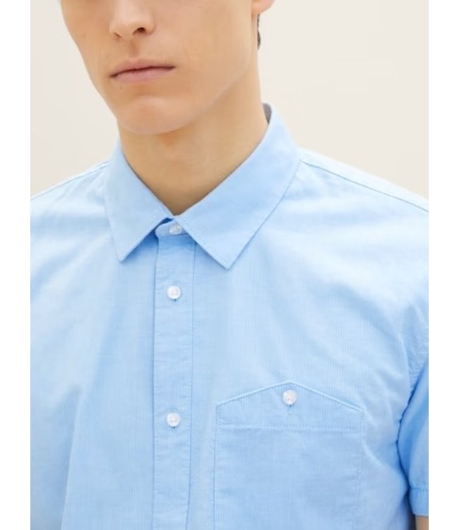 TOM TAILOR Short-sleeved shirt with a chest pocket