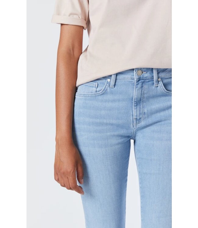 Kathleen Slim Boyfriend Jeans High Rise | Bleached Feather Blue