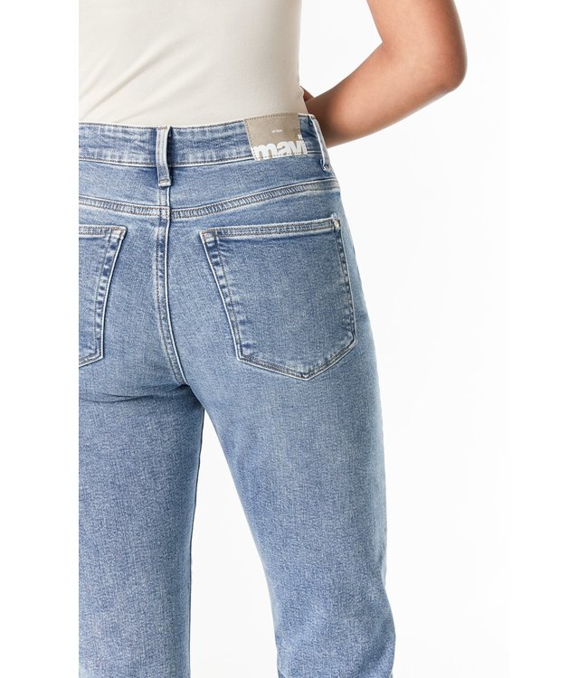 Barcelona Wide Leg Jeans High Rise | Light Brushed Recycle Blue