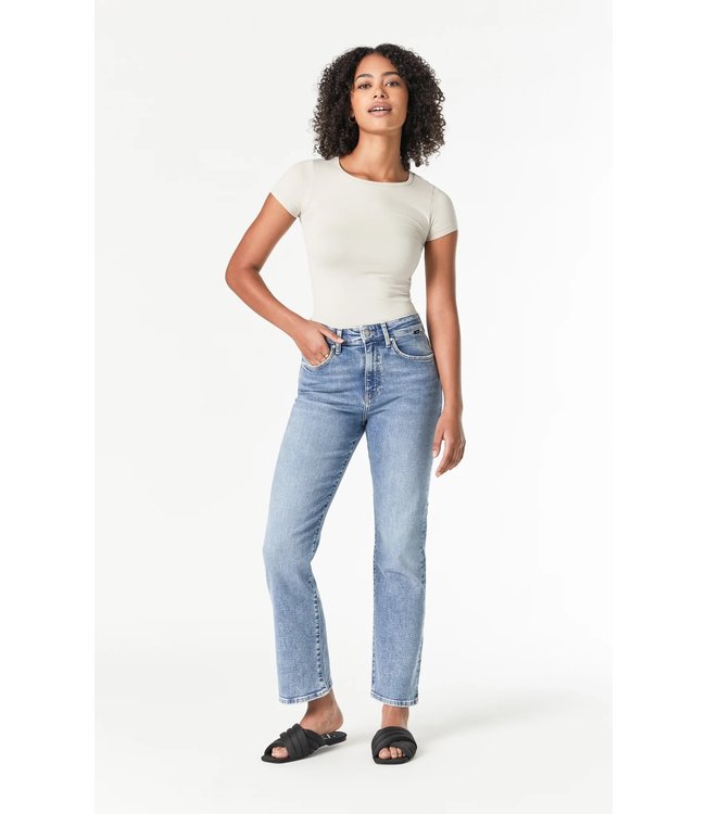 Barcelona Wide Leg Jeans High Rise | Light Brushed Recycle Blue