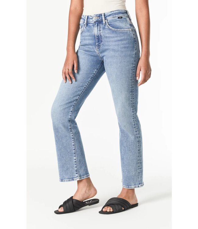 Barcelona Wide Leg Jeans High Rise | Light Brushed Recycle Blue