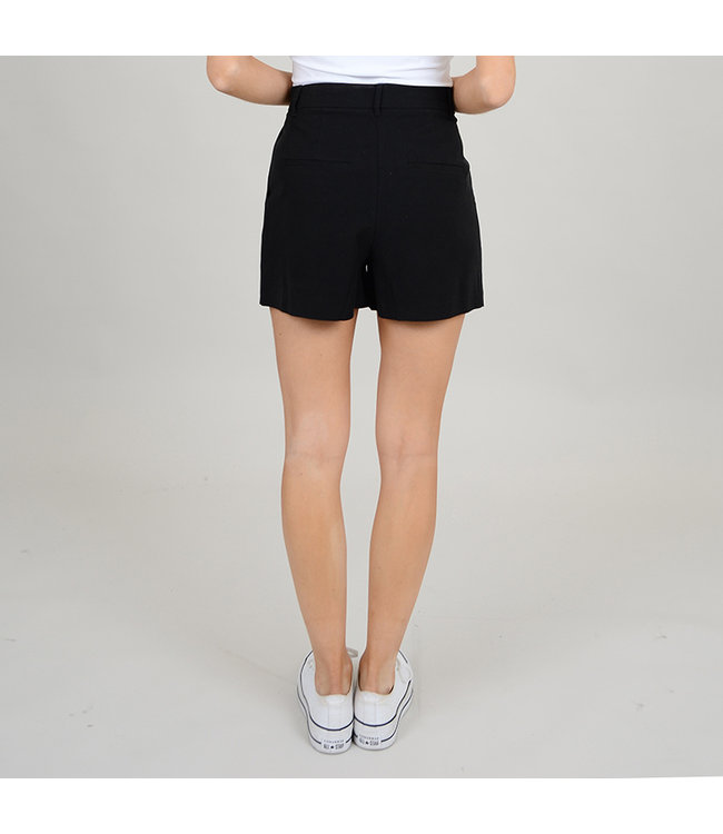RD Style Brynn Pleated Short Black