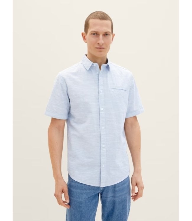 TOM TAILOR Short-sleeved shirt with texture