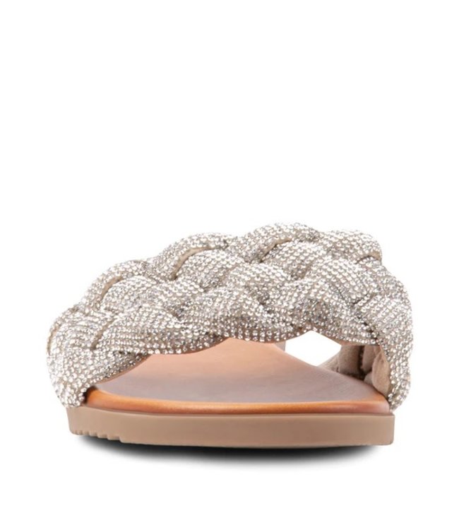 Steve Madden WOVIE SANDAL RHINESTONE