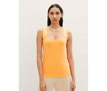 Tom Tailor Sleeveless Top with a square neckline
