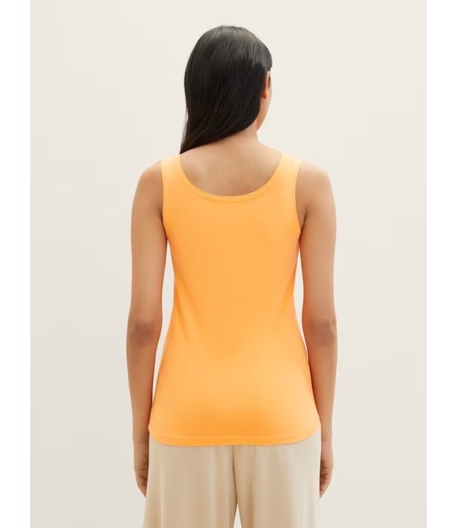 Tom Tailor Sleeveless Top with a square neckline