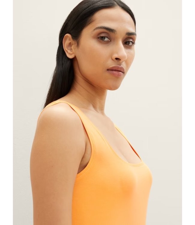 Tom Tailor Sleeveless Top with a square neckline