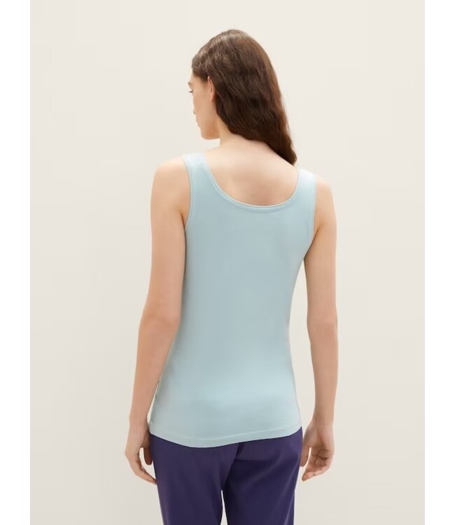 Tom Tailor Sleeveless Top with a square neckline