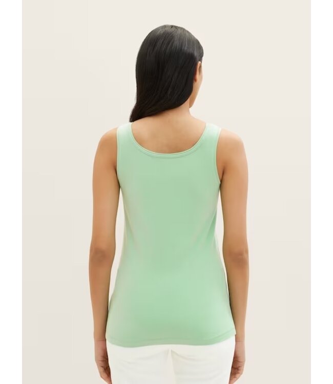 Tom Tailor Sleeveless Top with a square neckline