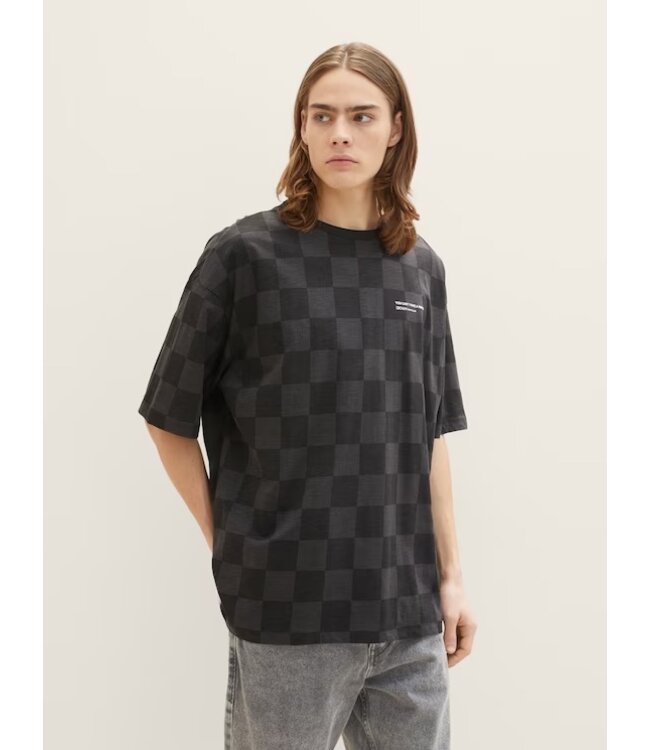 TOM TAILOR Oversized Checkered t-shirt