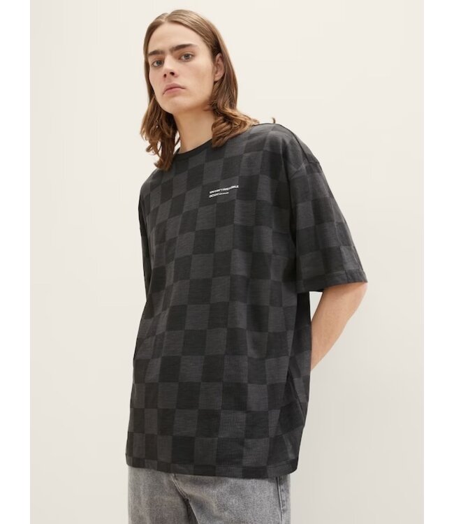 TOM TAILOR Oversized Checkered t-shirt