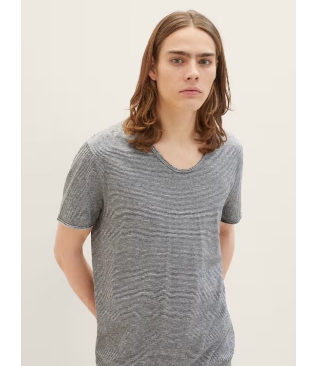 TOM TAILOR Fine Lined stripe T Shirt