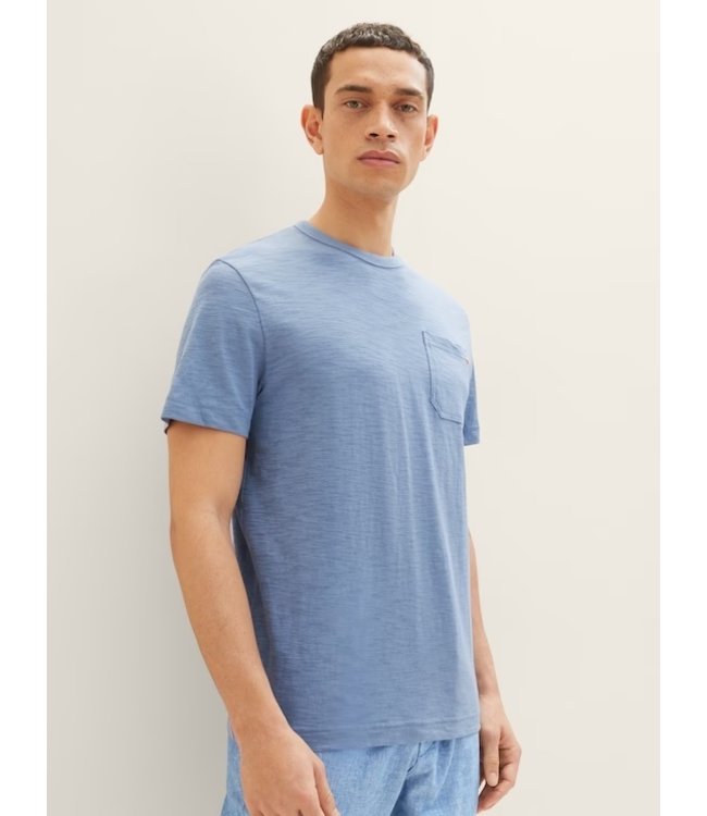 TOM TAILOR Basic Crew Neck T with pocket