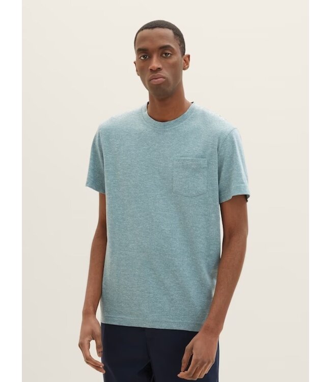 TOM TAILOR Dropped shoulder henley with pocket