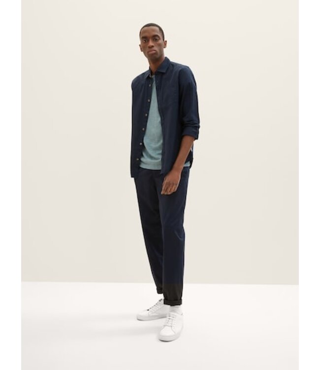 TOM TAILOR Dropped shoulder henley with pocket