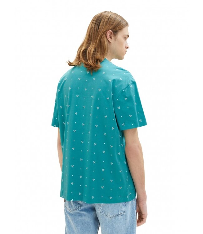 TOM TAILOR Short Sleeve T-shirt with Tennis Print