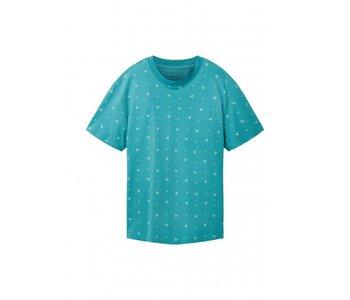 TOM TAILOR Short Sleeve T-shirt with Tennis Print