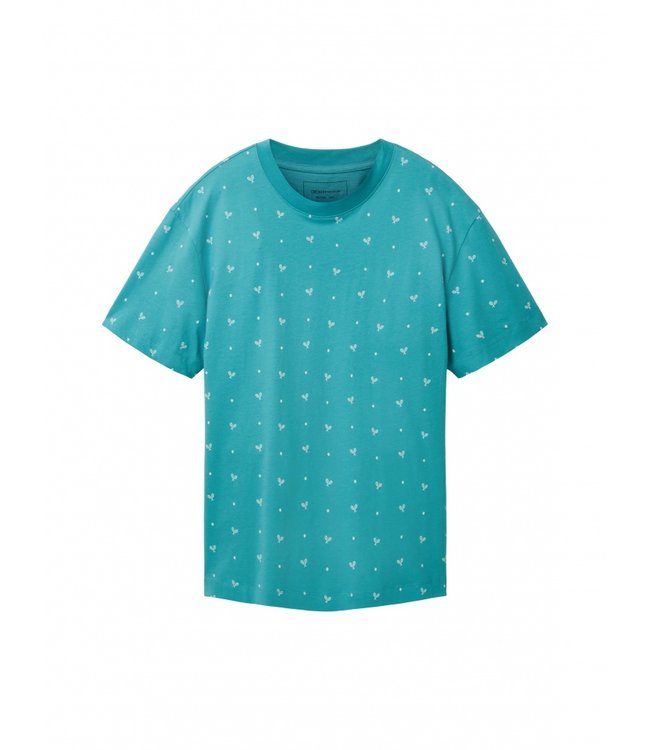 TOM TAILOR Short Sleeve T-shirt with Tennis Print