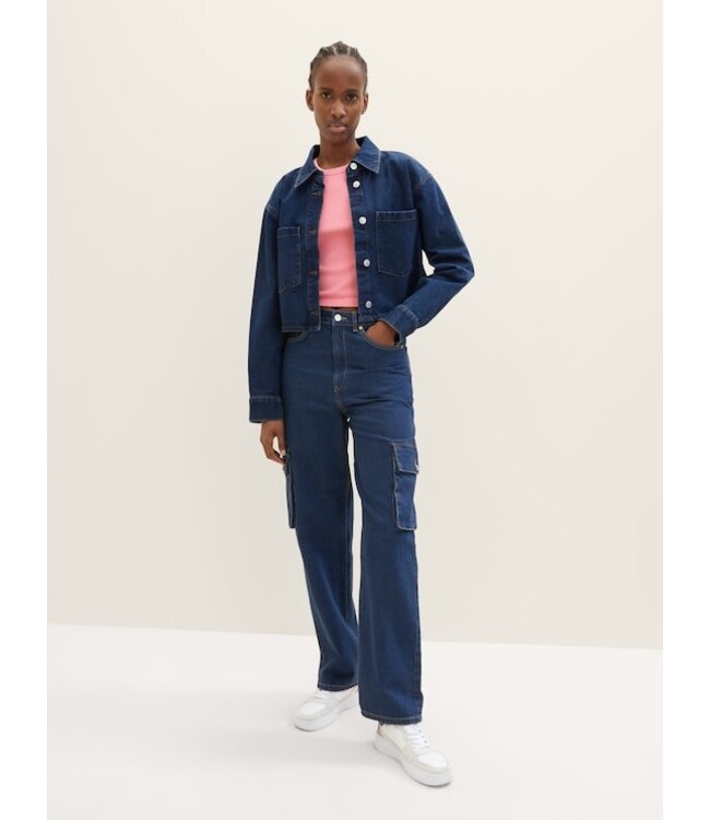 TOM TAILOR Cropped Rib Racerback Tank