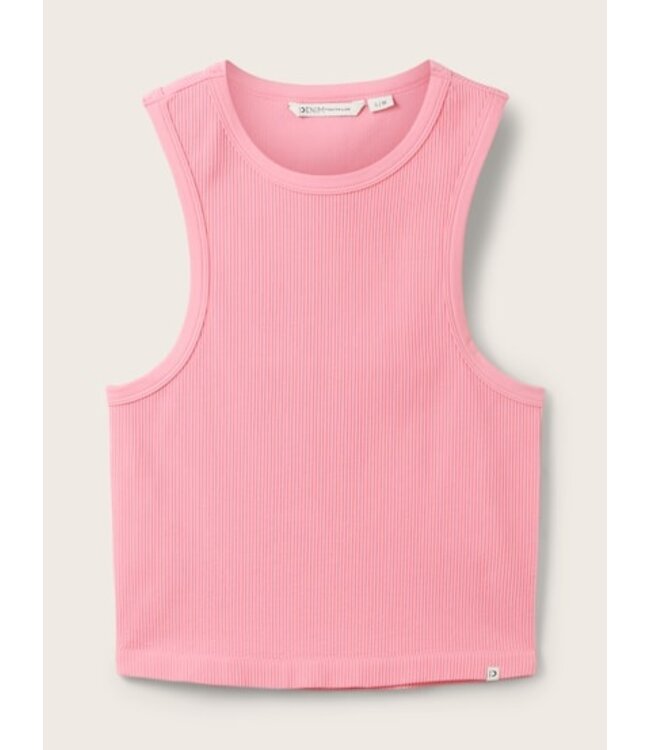TOM TAILOR Cropped Rib Racerback Tank