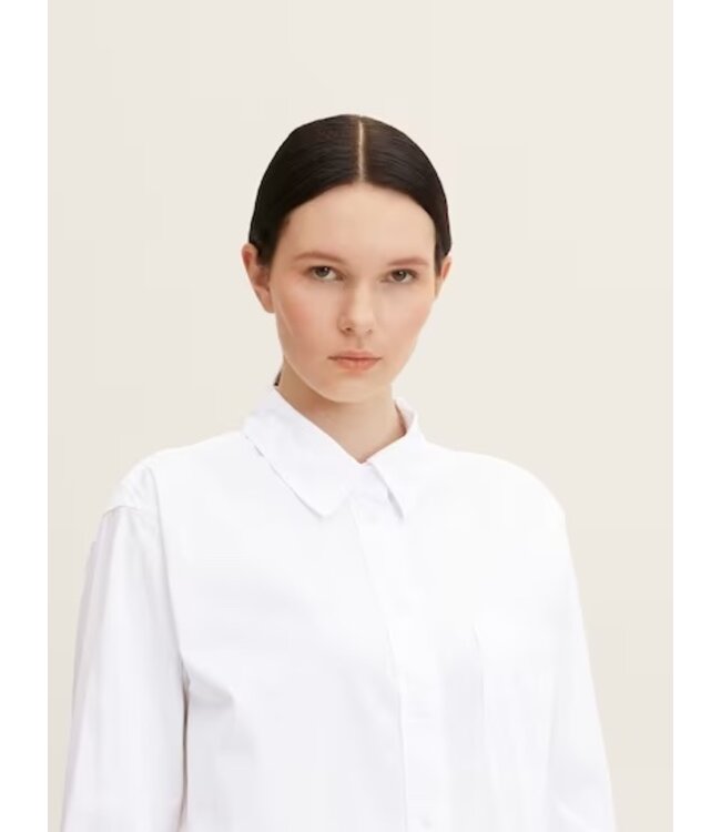 TOM TAILOR Long shirt with chest pocket
