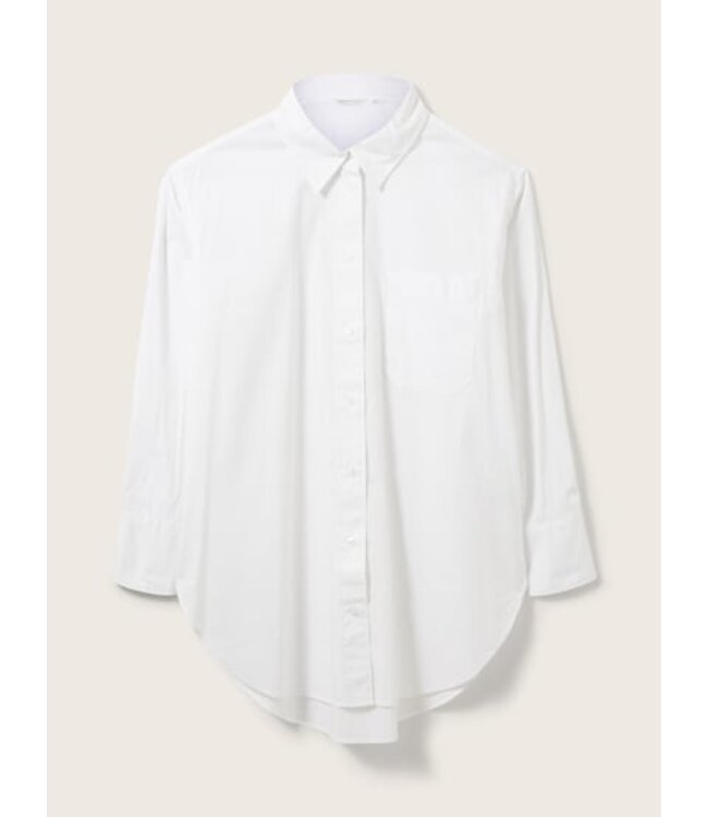 TOM TAILOR Long shirt with chest pocket