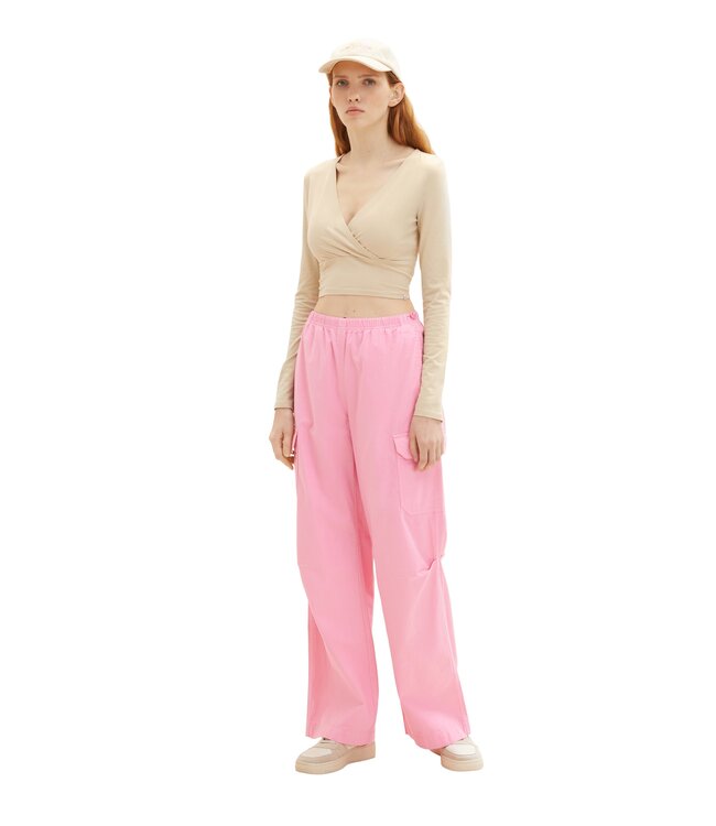 TOM TAILOR LONG SLEEVE WRAP TOP