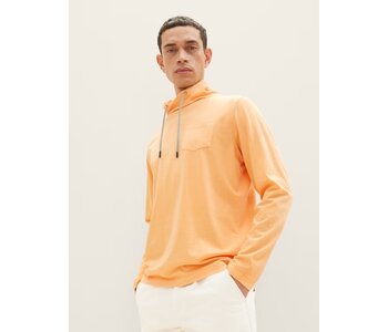 TOM TAILOR  Long-sleeved top with a stand-up collar
