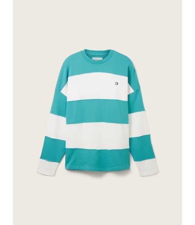 TOM TAILOR Oversized Sweatshirt Stripes