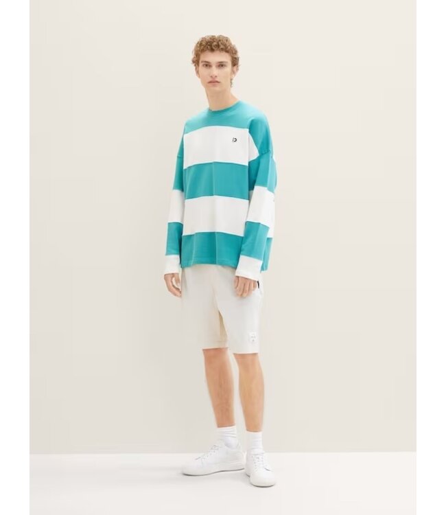 TOM TAILOR Oversized Sweatshirt Stripes