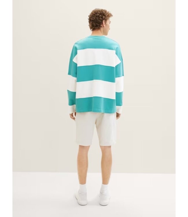 TOM TAILOR Oversized Sweatshirt Stripes