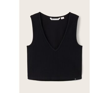 TOM TAILOR Cropped Top V-neckline