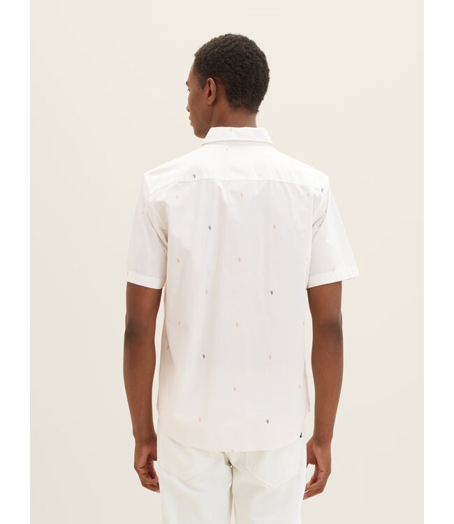 TOM TAILOR Short-sleeved shirt with a kent collar