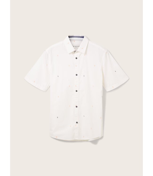 TOM TAILOR Short-sleeved shirt with a kent collar