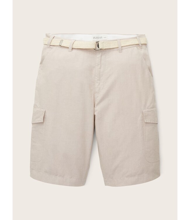 TOM TAILOR Cargo shorts with a belt