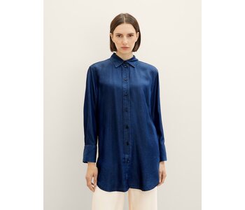 TOM TAILOR Long blouse in a denim look